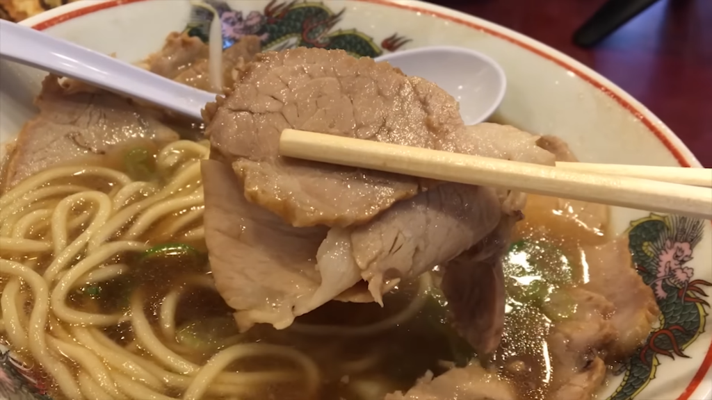 「本家第一旭たかばし本店」さんのチャーシュー麺のチャーシュー