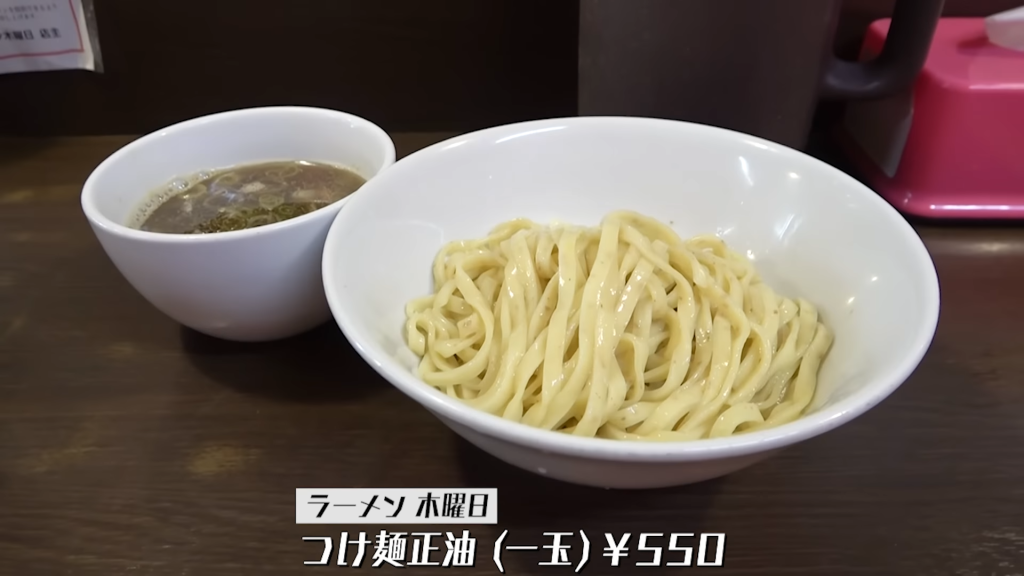 「ラーメン木曜日」さんのつけ麺醤油