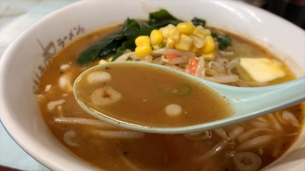 どさん子の味噌ラーメンのスープ