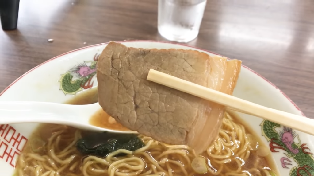 「多万里」さんのラーメンのチャーシュー