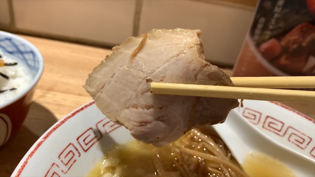 「きたかた食堂」さんの肉そば塩煮干しのチャーシュー